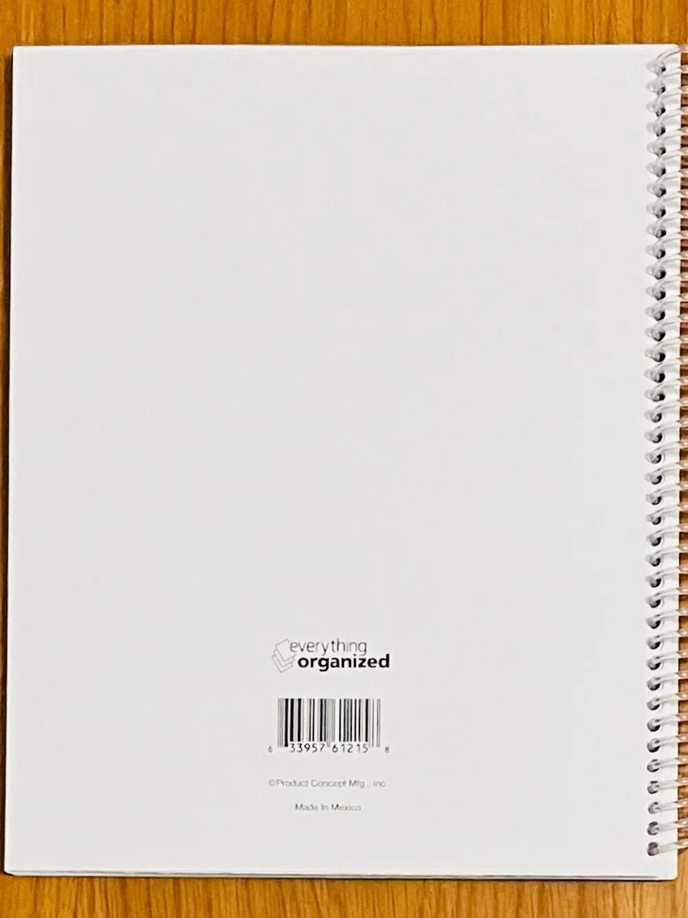 Putting Things In Order - Yellow Spiral Home Office Planner